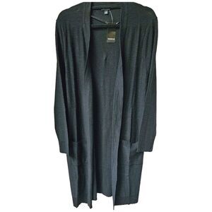TORRID Slub Black Open Front Sweater Cardigan 1X